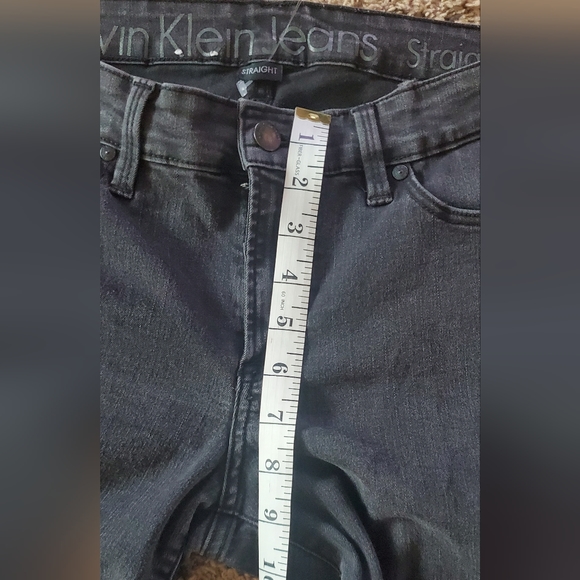 CALVIN KLEIN LOW RISE STRAIGHT LEG STRETCHY JEANS - Picture 7 of 8